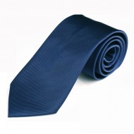 Corbata 100% microfibra jacquard azul royal oscuro